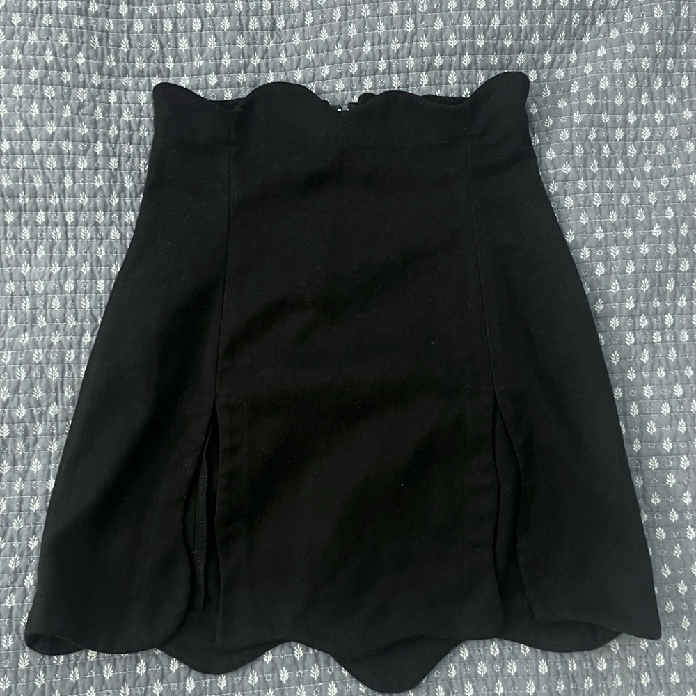 Fashion Brand Company Ink Stain Black Skirt